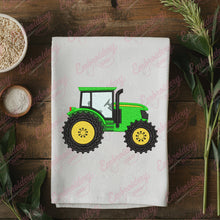 Green Fram Tractor Embroidery Design