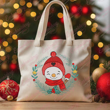 Christmas Snowman In Wreath Embroidery Design
