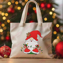 Christmas Lights Gnome Embroidery Design
