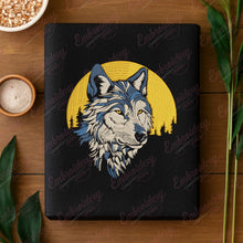 Wolf Face Embroidery Design