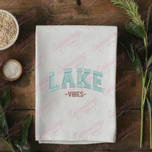 Lake Vibes Text Embroidery Design