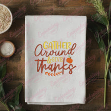 Gather & Give Thanks Thanksgiving Blessings Embroidery Design