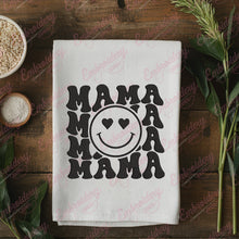 Mama Smiley Face Embroidery Design