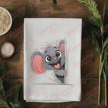 Peeking Elephant Embroidery Design