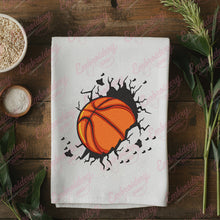 Basketball Breaking Wall Embroidery Design