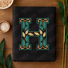 Floral Alphabet Letter H Embroidery Design