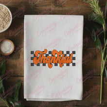 Retro Thankful Thanksgiving Embroidery Design