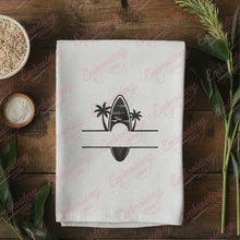 Surfboard Logo Icon Embroidery Design