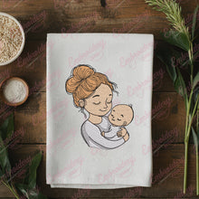 Mother and Baby Embroidery Design