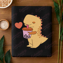Cute Bubble Tea Dinosaur Tea Rex Embroidery Design