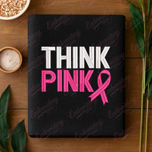 Think Pink Breast Cancer Embroidery Design