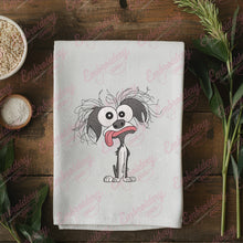 Crazy Dog Embroidery Design