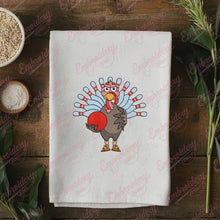 Thanksgiving Turkey Bowling Ball Embroidery Design