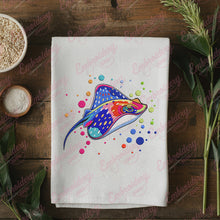 Colorful Stingray Embroidery Design