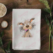 Crazy Dog With Expressive Face Embroidery Design