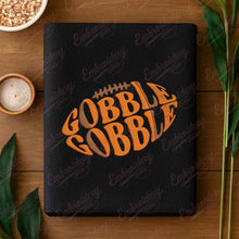 Thanksgiving Football Gobble Embroidery Design