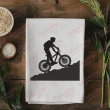 Mountain Bike Riding Embroidery Design