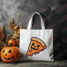 Halloween Pizza Embroidery Design