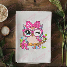 Owl With Glasses Embroidery Design