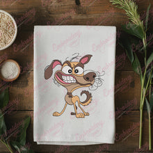 Crazy Dog Embroidery Design