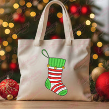 Hanging Christmas Stocking Embroidery Design