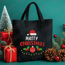 Merry Christmas Typography Tree Embroidery Design