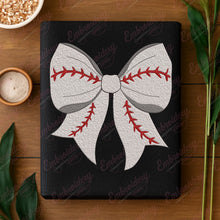 Baseball Coquette Bow Embroidery Design