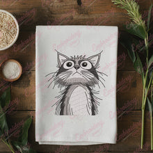 Cat Looking Upwards Embroidery Design