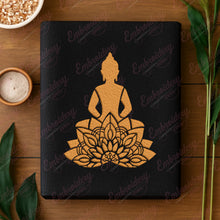 Mandala Buddha Stencil Yoga Embroidery Design