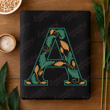 Floral Alphabet Letter A Embroidery Design