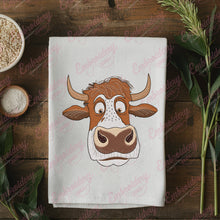 Cattle Cow Head Embroidery Design
