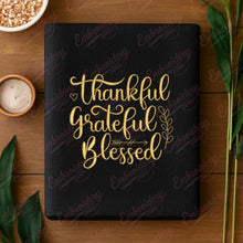 Thankful Grateful Blessed Thanksgiving Embroidery Design