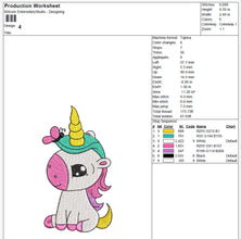 Charming Unicorn Machine Embroidery