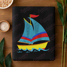 Sailing Boat Machine Embroidery Design