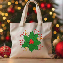 Christmas Holly With Red Berries Embroidery Design