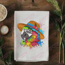 Colorful Parrot Head Embroidery Design