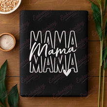 Mama Typography Heart Embroidery Design
