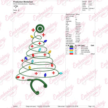 Healthcare Christmas Light Embroidery Design