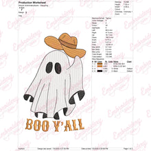Howdy Boo Ghost Halloween Embroidery Design