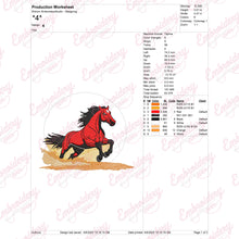 Vintage Horse Racing Embroidery Equestrian Machine Design