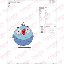 Funny Quirky Bird Digital Embroidery Design