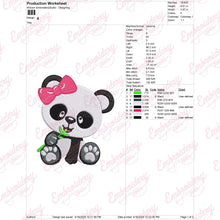 Cute Baby Panda Embroidery Design