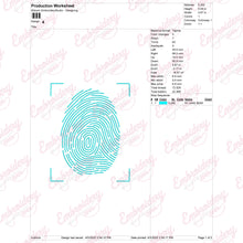 Fingerprint Linart Embroidery Design