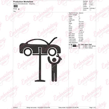 Auto Repair Mechanic Embroidery Design