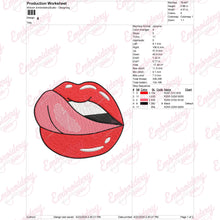 Lips Machine Embroidery Design