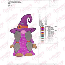 Halloween Gnome Embroidery Design