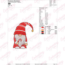 Christmas Holiday Gnome Embroidery Design