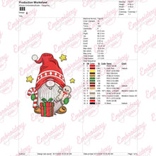Festive Gnome Machine Embroidery Design