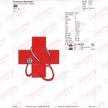 Medical Symbol Embroidery Design
