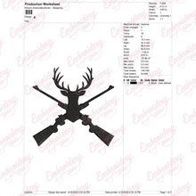 Funny Deer Hunting Embroidery Design